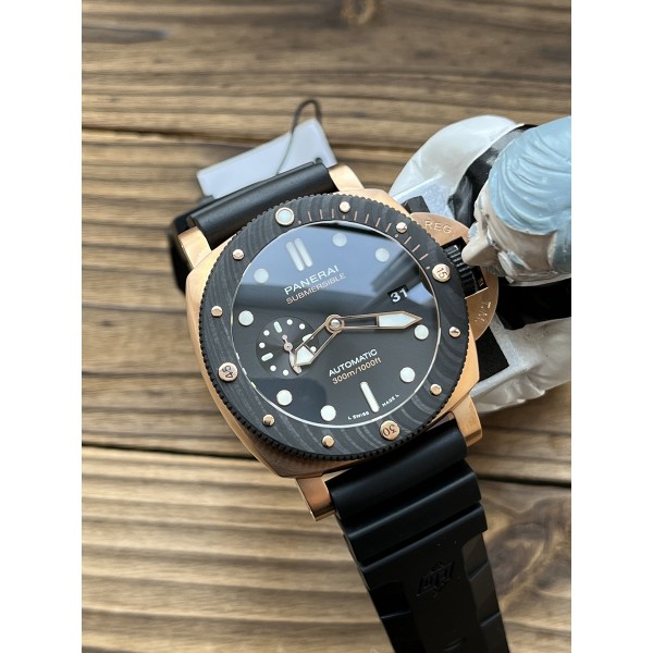 VSF 파네라이 PAM1070 섭머저블 블랙다이얼 블랙러버스트랩