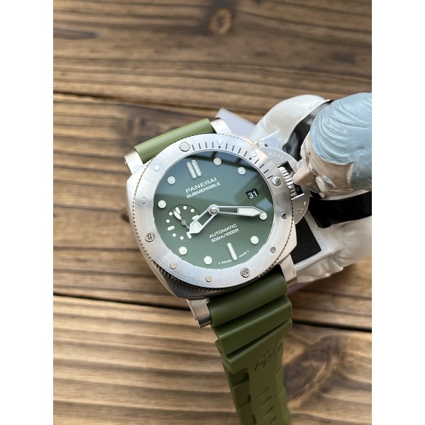 VSF 파네라이 PAM1055 그린다이얼 그린러버스트랩
