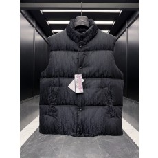 디올 Dior Oblique 오블리크 남성 구스다운 패딩 베스트 블랙
