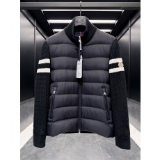 몽클레르 Cardigan 남성 울 캐시미어 다운 패딩 집업 가디건 블랙