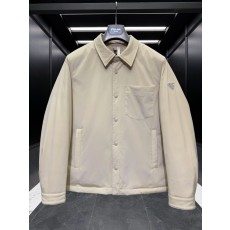 프라다 Re-Nylon 리나일론 남성 셔츠형 구스다운 재킷 아이보리