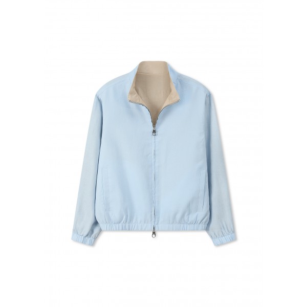 로로피아나 26SS Bomber 리버시블 100% 린넨 항공 점퍼 남성 명품 자켓