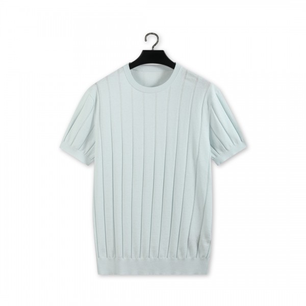 로로피아나 26SS  16게이지 해도면 90수 극세 린넨 니트 반팔 티셔츠