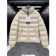 몽클레르 Glesse 여성 후드 숏 다운 패딩 재킷 밀크티 화이트